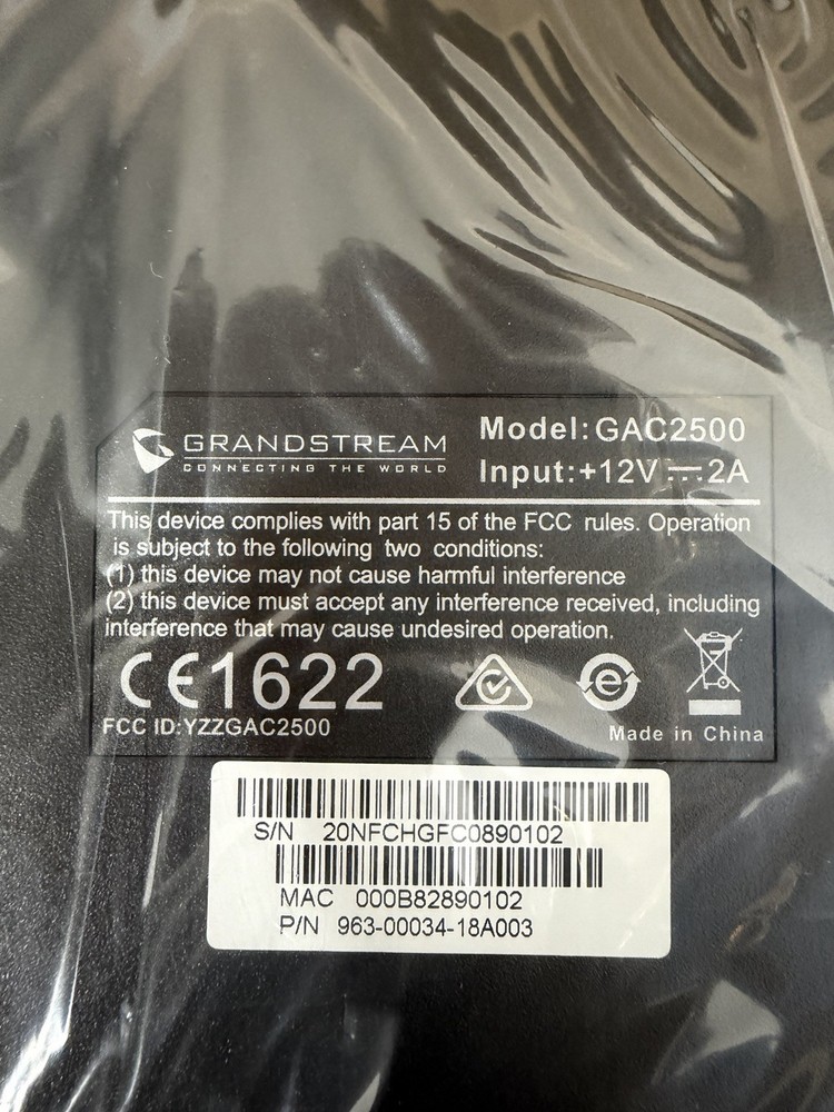 Grandstream GAC2500 Android Enterprise Conference Phone New