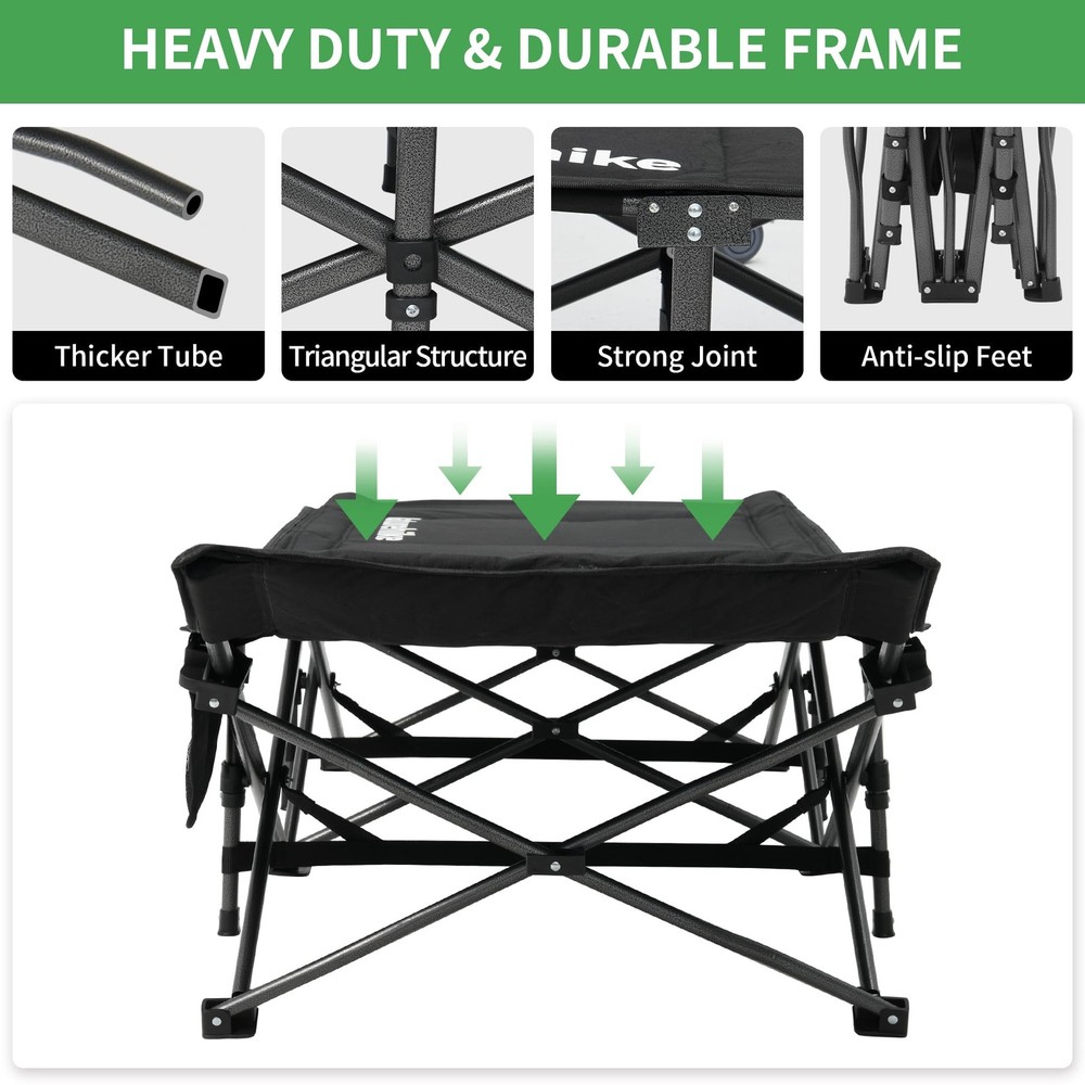 Folding Camping Cot for Adults GoWild Portable Sleeping Cot with Carry Bag Ou...