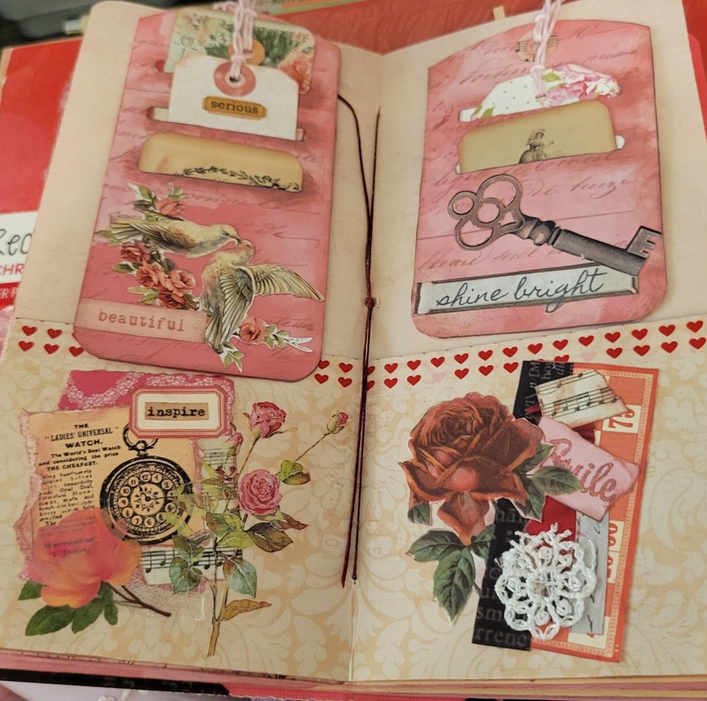 Hand-made traveler's notebook style junk journal