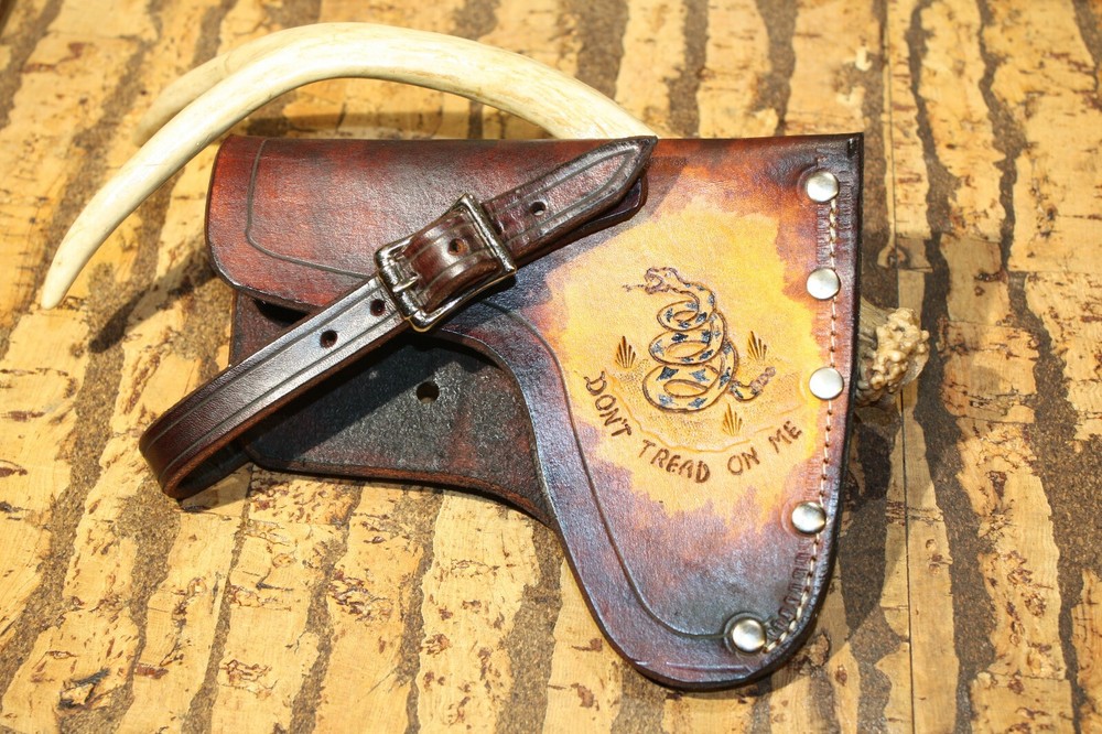 Custom made THICK leather "SINGLE BIT-AXE SHEATH"-adjustable - USA