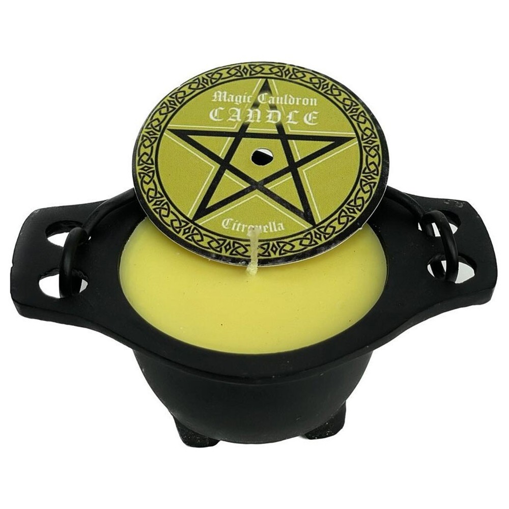 Citronella Scented Candle in Cauldron