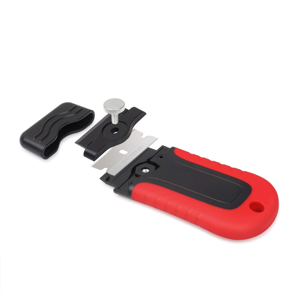 Razor Blade Scraper Tool with Blade Storage Container, Glass Cooktop Stove Sc...