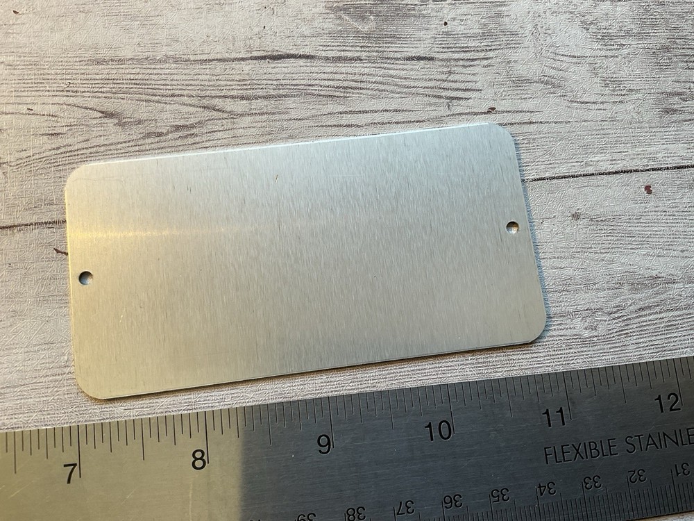 ORIGINAL VINTAGE BOEING AVIATION DATA NAME PLATE - UNUSED