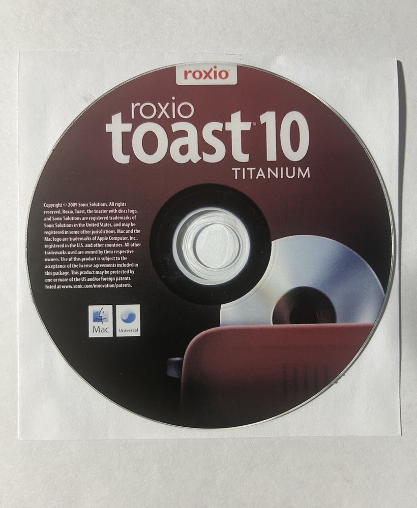 Roxio Toast 10 Titanium CD - Mac Version + Key