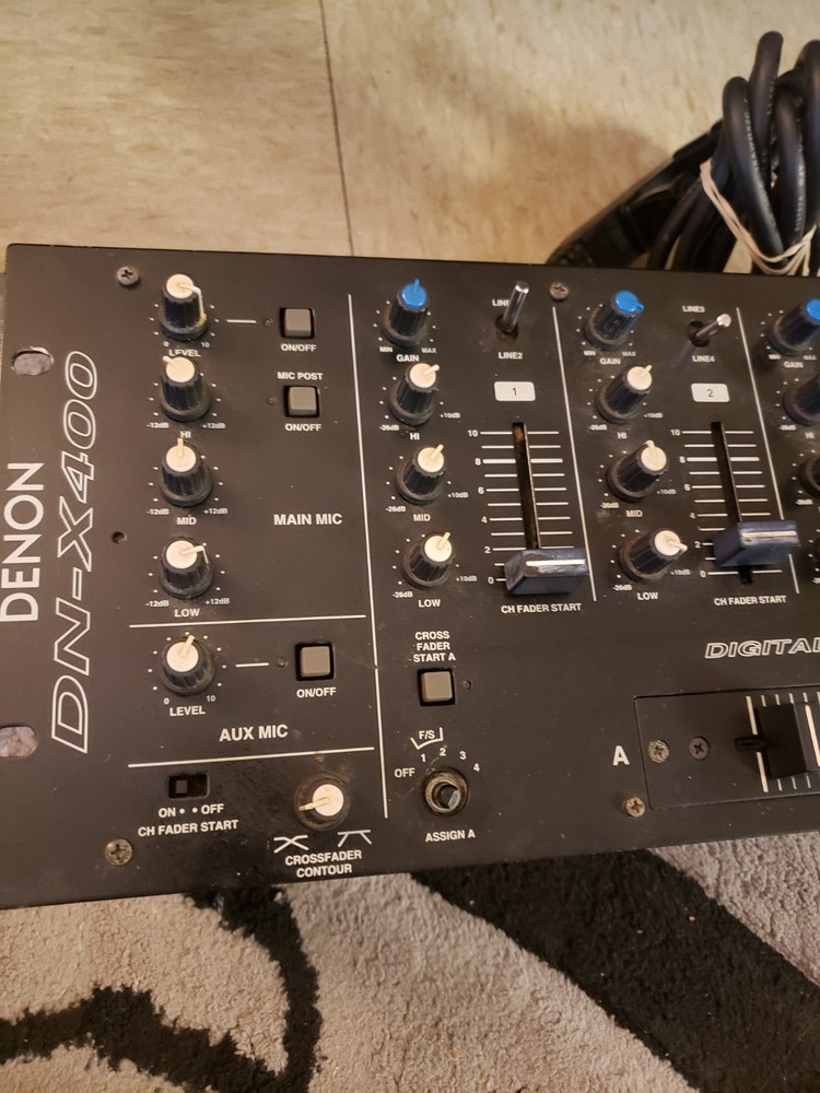 DENON DN-X400 Professional DJ Mixer Powers On Untested From There "As Is"