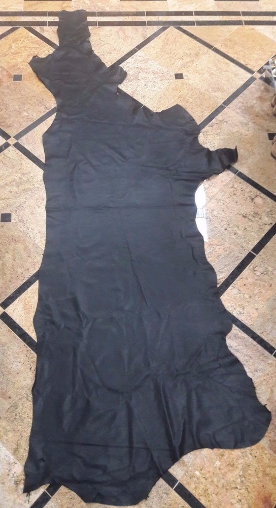 COWHIDE GENUINE LEATHER AMERICAN HIDE BLACK DIFFERENT SIZES
