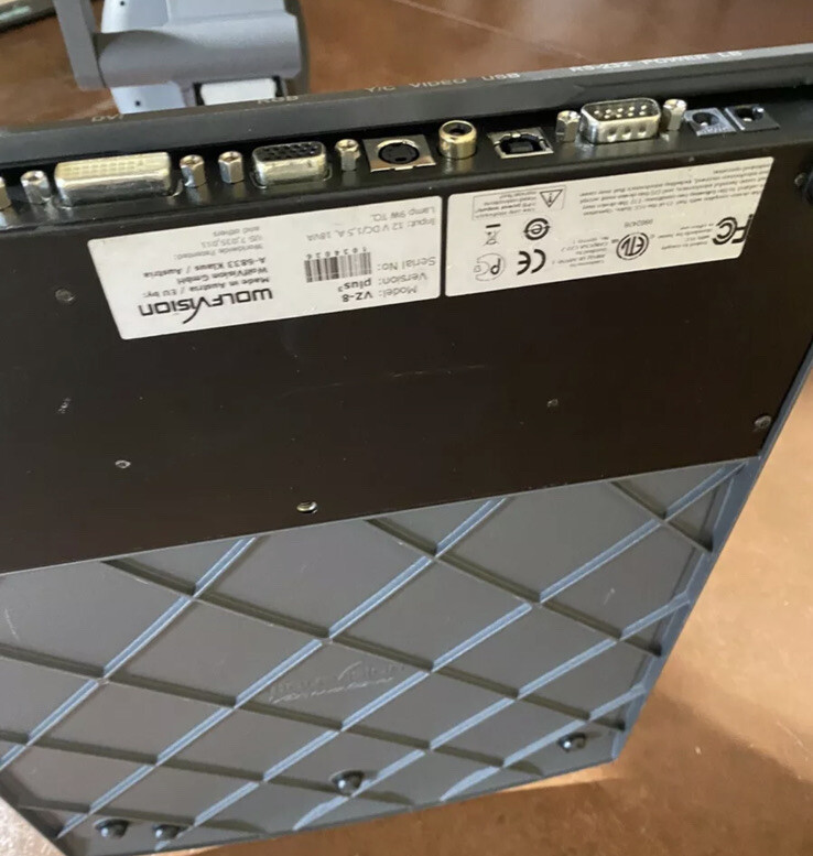 WolfVision VZ-8 Plus Projector Portable Document Camera With Working Lamp