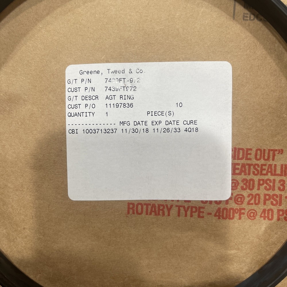 Greene,Tweed & Co. MIL B-121 E G-T Ring (O-Ring Seal )