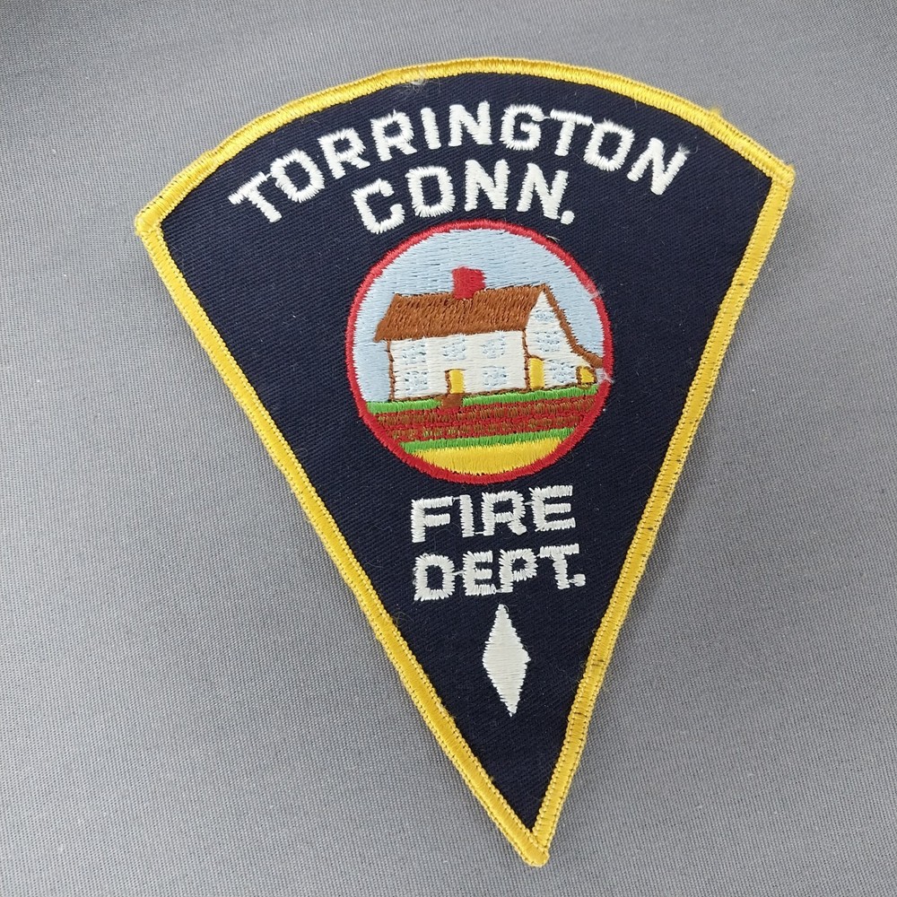 Torrington Conn. CT Connecticut Fire Dept. 6" Cheesecloth Patch