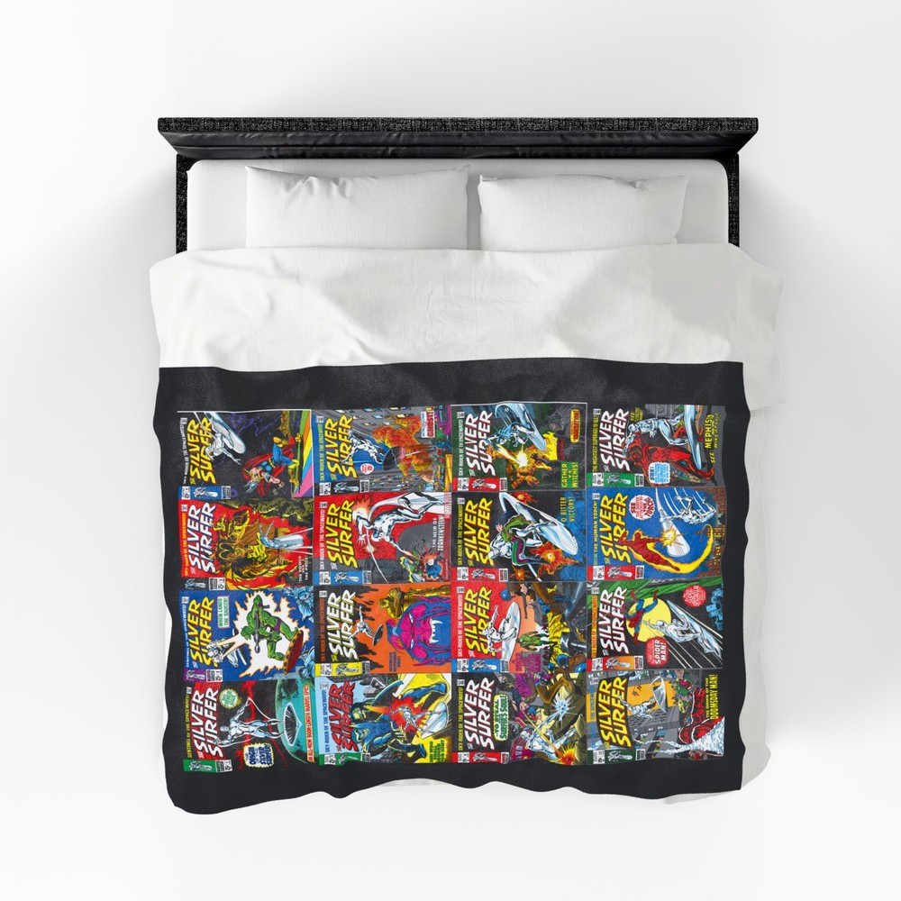 Silver Surfer Blanket - Classic Silver Age Art - Marvel Comics - Soft & Comfy