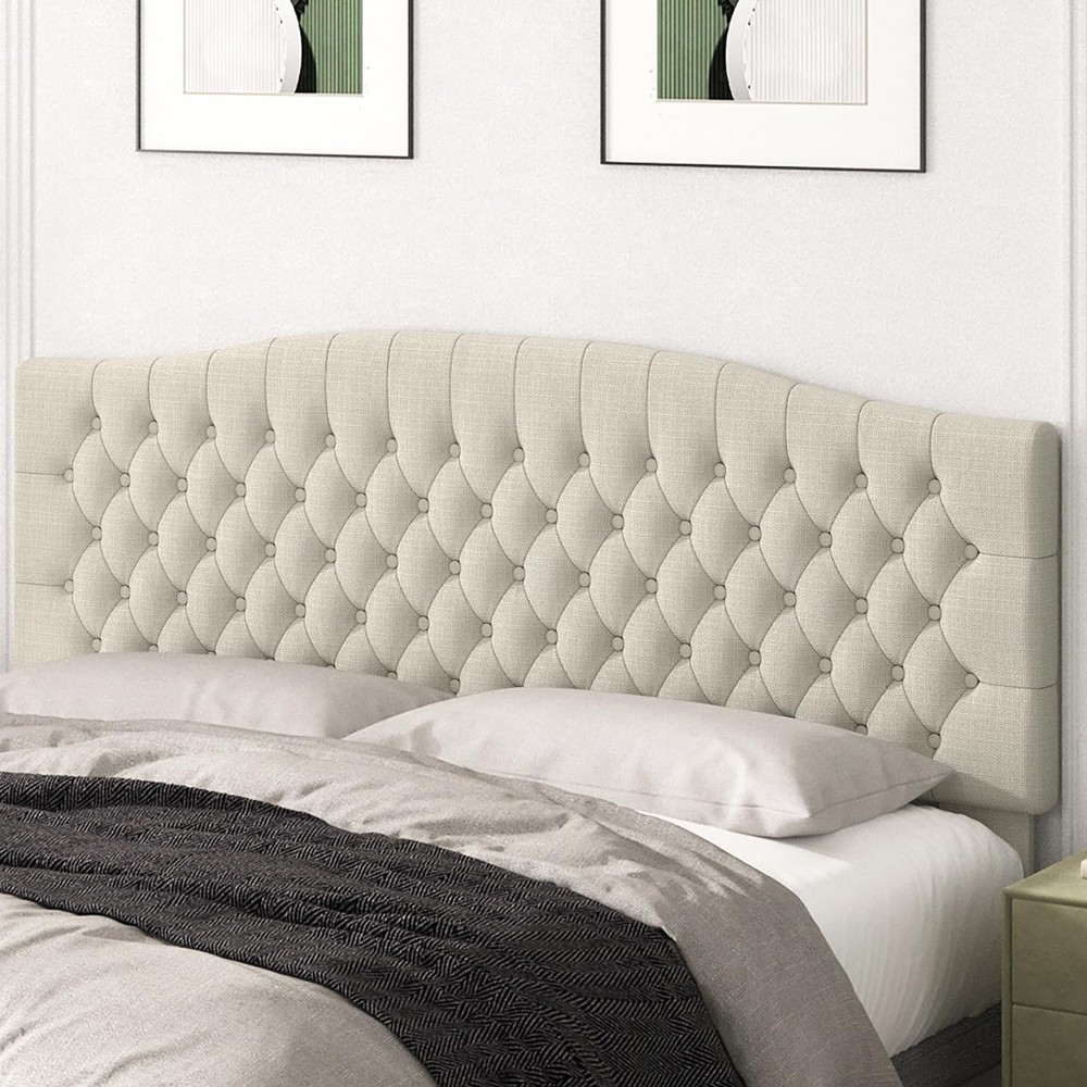 Befurtori King Headboard Only, Upholstered Headboard King Size for Adjustable...