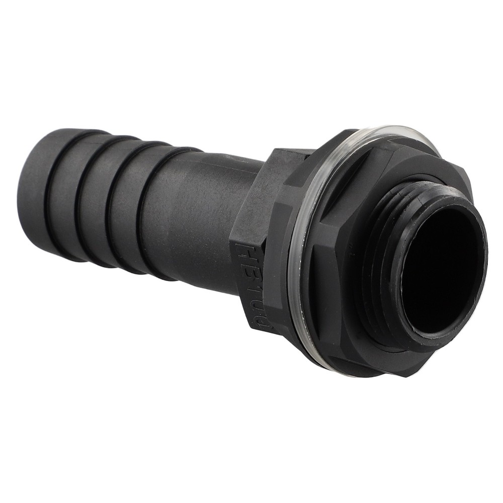 Pipe Overflow Connector 1\\\" Barb 3/4\\\" BSPM Thread Plastic Replacement