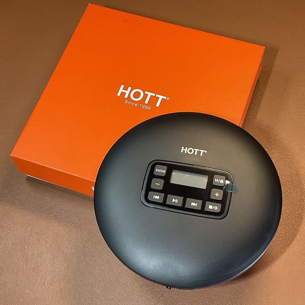HOTT Portable CD Player, Personal Compact CD Player, Model CD-204