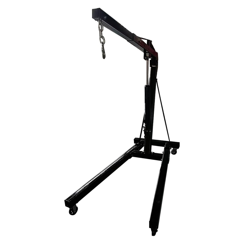 Adjustable Foldable Hydraulic Engine Hoist Crane Lift 4 Adjustable Position 1Ton