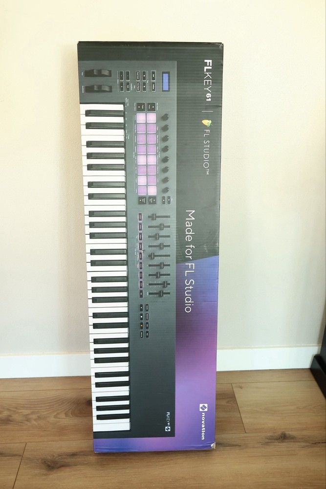 Novation FLkey 61 MIDI Keyboard Controller Faders Pads FL Studio