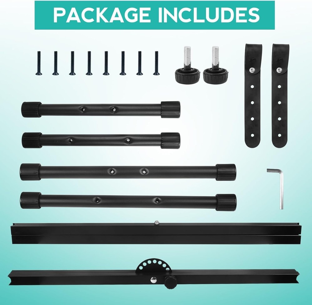 Double X Adjustable Keyboard Stand & Bench Set, Black