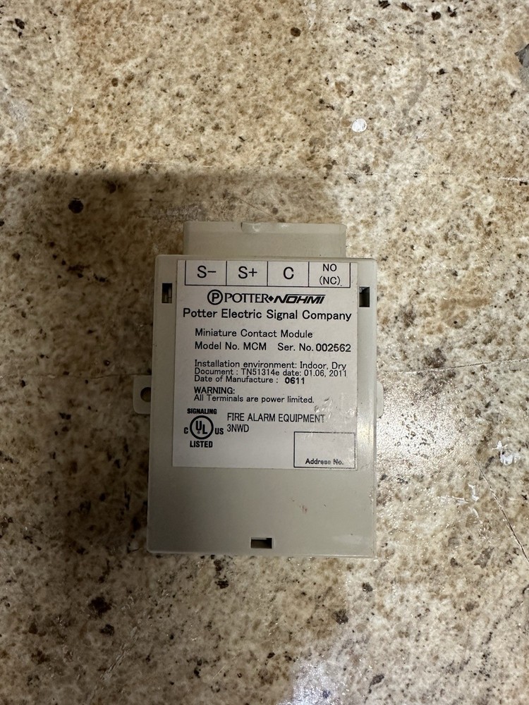 Potter Nohmi NCM MINIATURE CONTACT MODULE