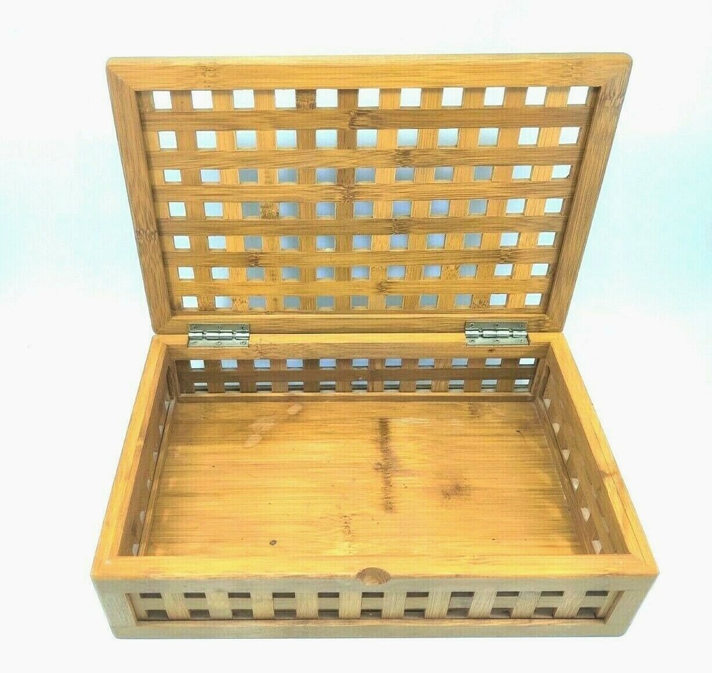 Wooden Box Cutout Square Pattern READ!!!