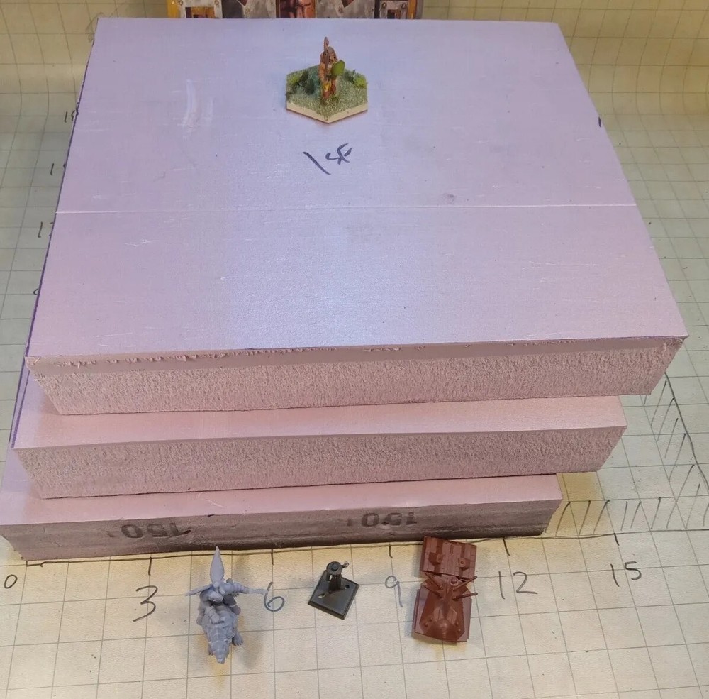 6 SOLID pieces of 2" thick 12"x12" XPS Foam for Modeling