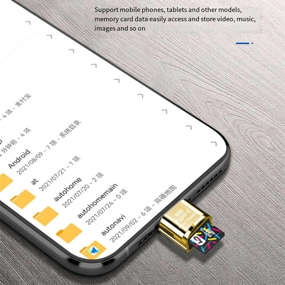USB-C To Micro SD Memory Card Reader TF Adapter Type C For Android Phone OTG
