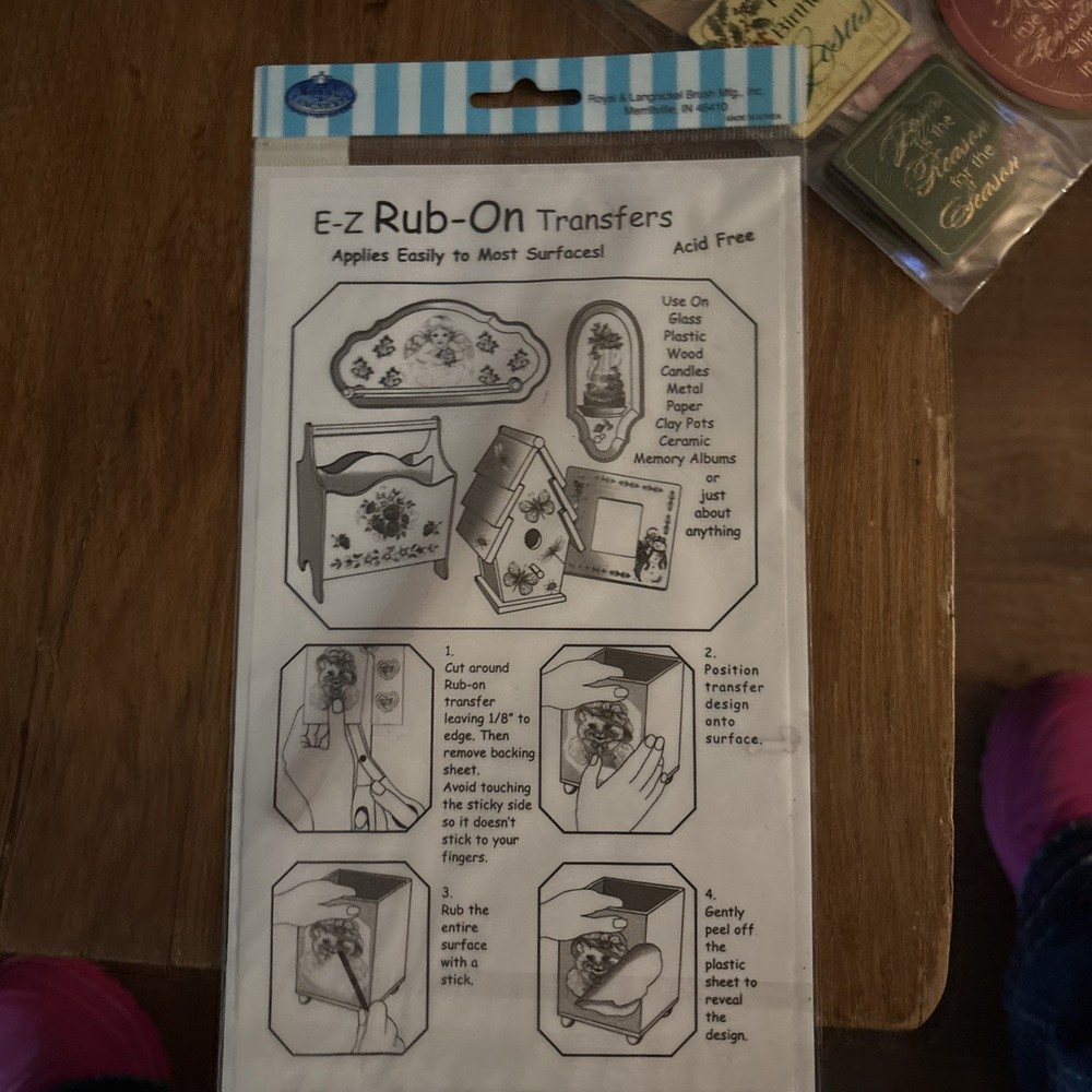 Rub-On Transfers - School -