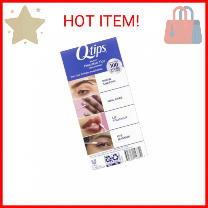 Q-Tips Cotton Swabs, Precision Tip, 170 Count