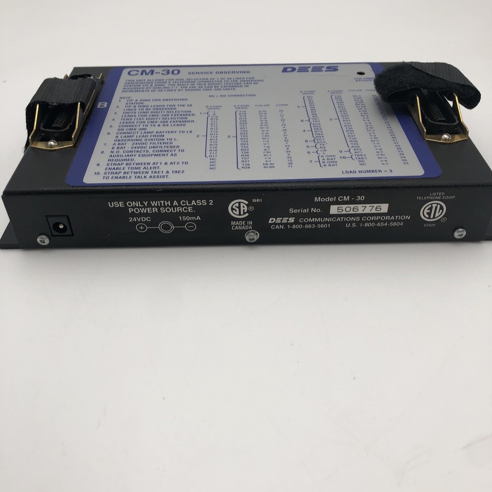 Dees CM-30 Phone Service Observing Unit UNTESTED READ