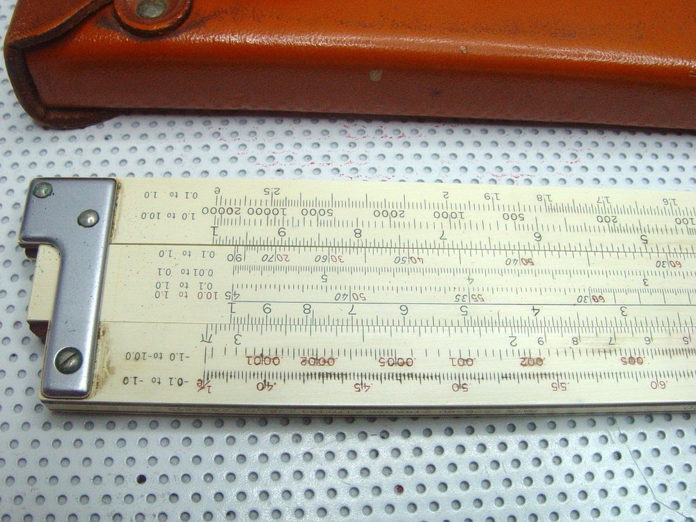 K&E Slide Rule w/ Leather Case
