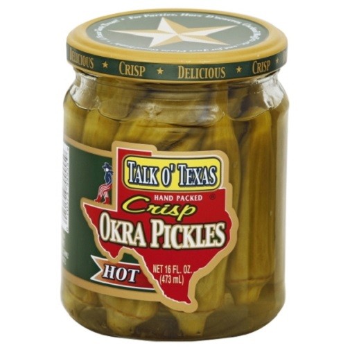 Talk O' Texas Hot Okra Pickles