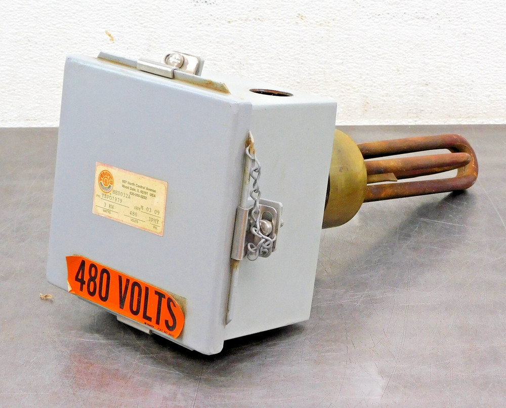 Tempco TSP01979 Immersion Heater HE0032A 3PH 480V 3kW