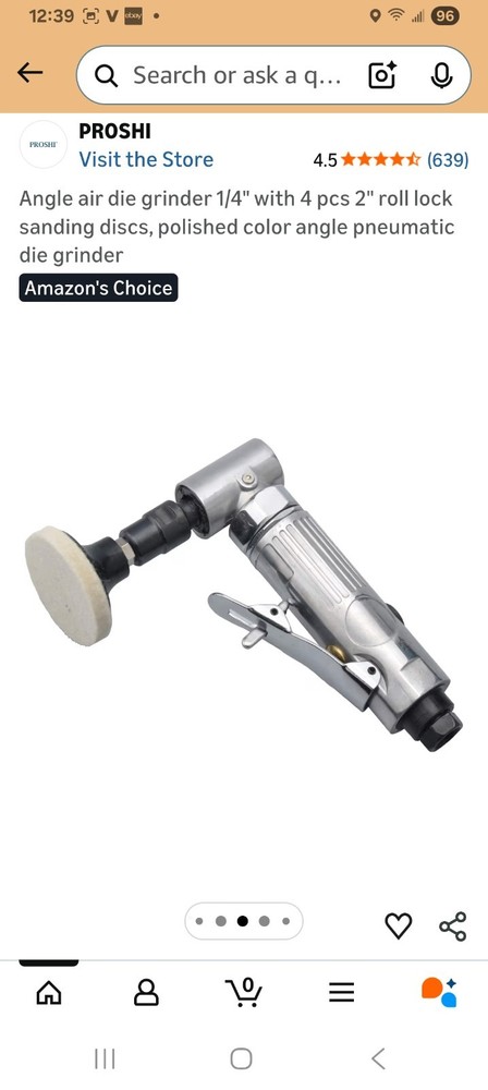 High Efficiency Air Angled Grinder with Multiple Collets and Grinding