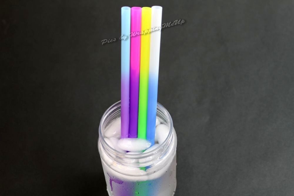 9" Plastic Party Straws -Color Shifting Drinking Straws,(30 Pack) Magic D Straws