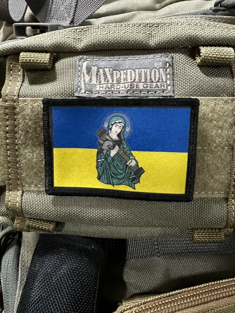 Postage Stamp Zelensky Ukraine Morale Patch ARMY