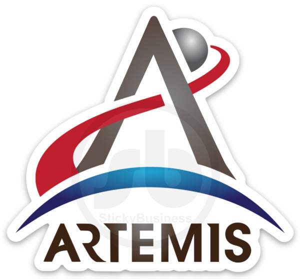 NASA Artemis Space Program Mars Moon Sticker