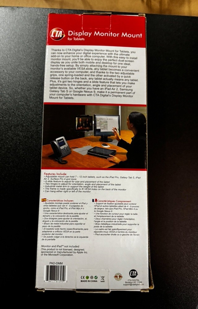 CTA Display Monitor Mount for Tablets