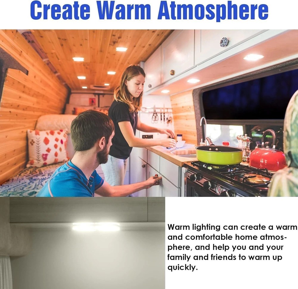 5 Pack 12V Led RV Ceiling Dome Light RV Interior Lighting for Trailer Camper