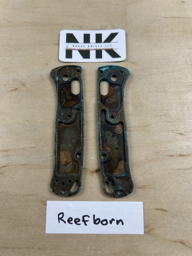Nodak Custom “Reefborn” Shipwreck Copper Benchmade 533 Mini Bugout Scales
