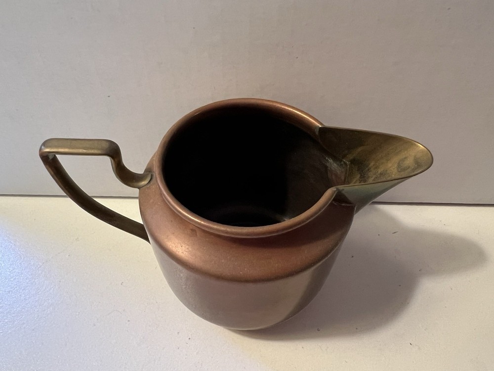 Vintage Copper Plated Sugar And Creamer Set - Unknown Origin
