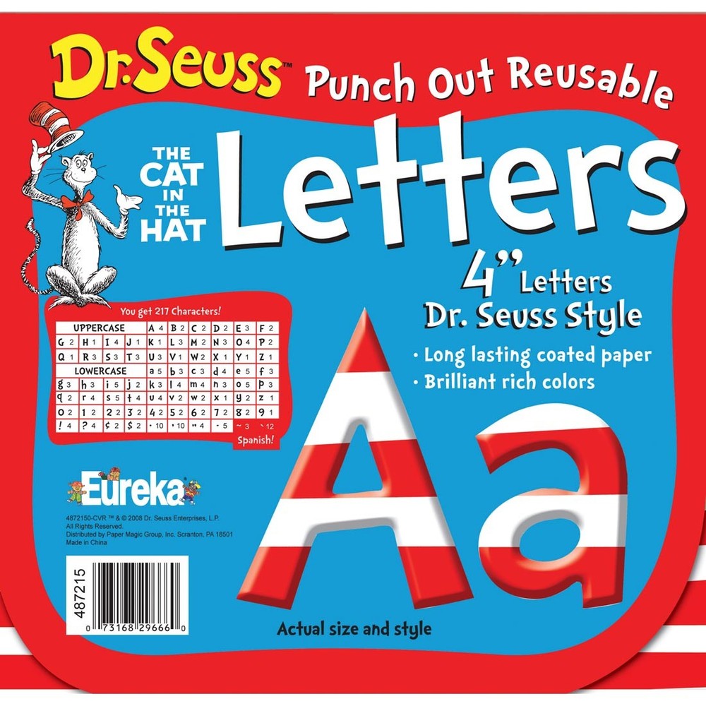 Dr. Seuss Stripes Deco Letters by Eureka
