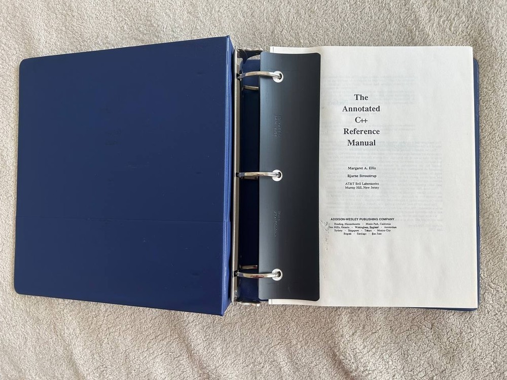 Vintage Apple 1990 C++ Annotated Reference Manual Draft by Bjarne Stroustrup