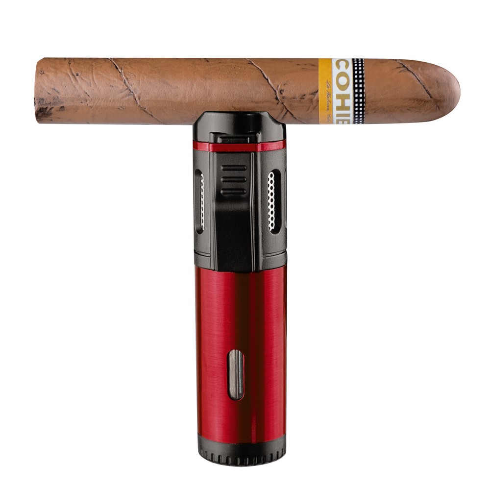 Torch Lighter Butane Cigar Lighter Adjustable Refillable Triple Jet Flame
