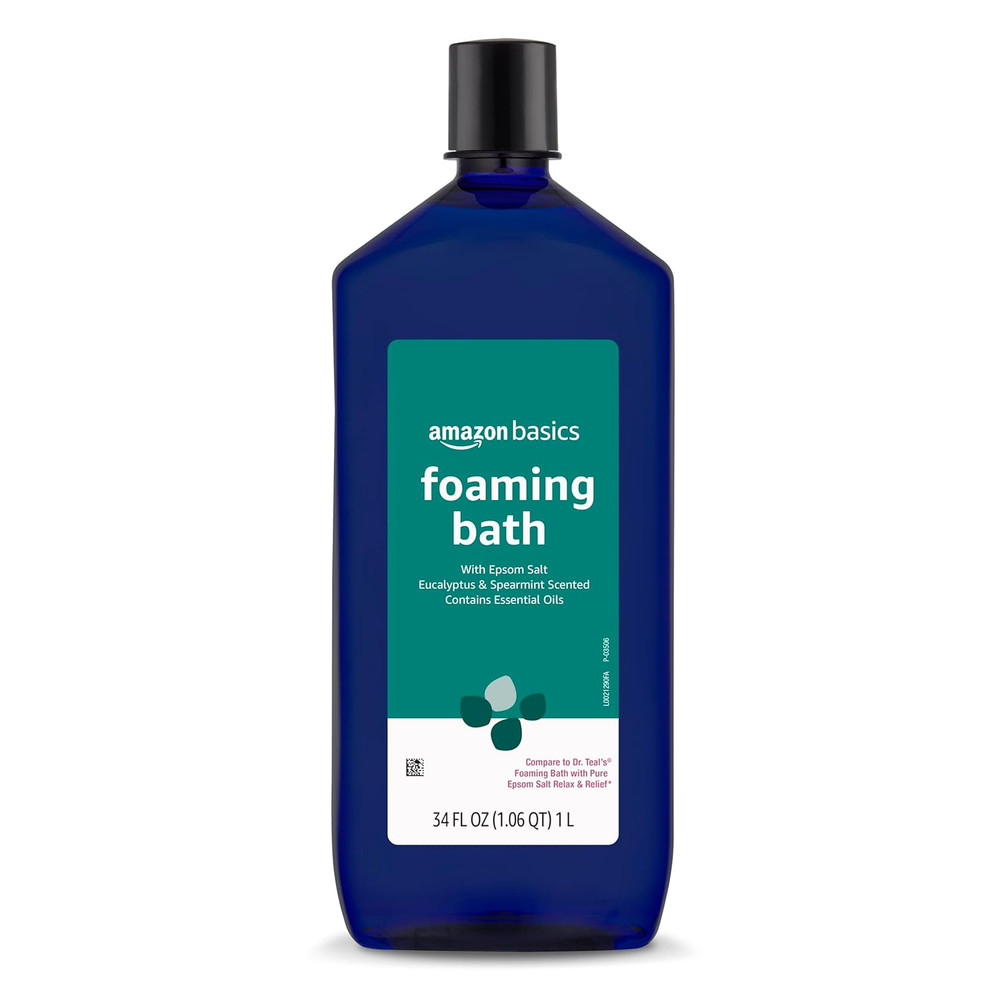 Amazon Basics Eucalyptus & Spearmint Scented Foaming Bath with Essential Oils, 3