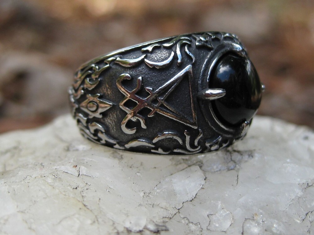 METAPHYSICAL VAMPIRE TRANSFORMATION RING BLACK ONYX