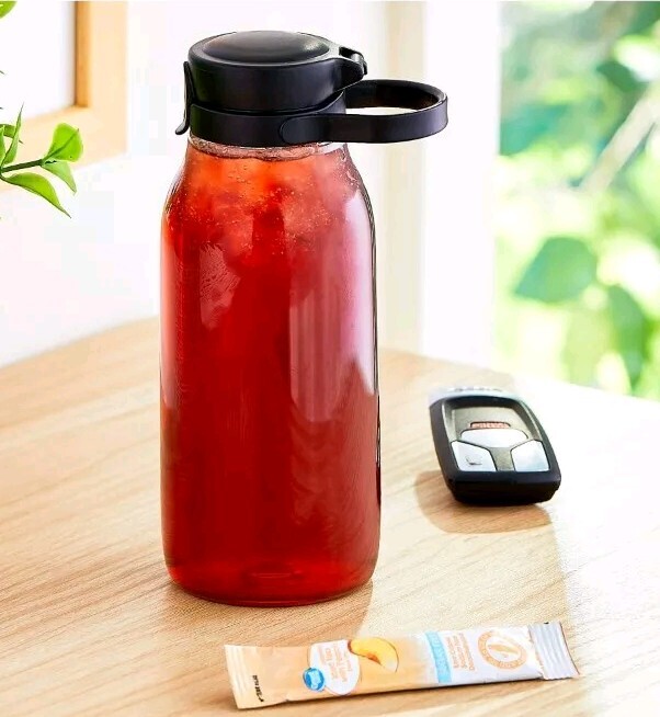6 Boxes - Great Value Iced Tea with Peach Drink Mix Decaffeinated 60 Packets