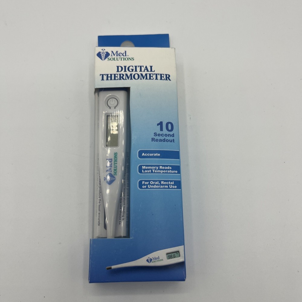 Med Solutions Digital Thermometer New Free Ship