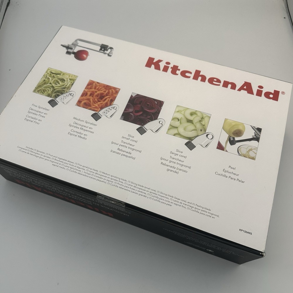 KitchenAid Spiralizer Stand Mixer Attachment Peel, Core Slice (5 Blades)