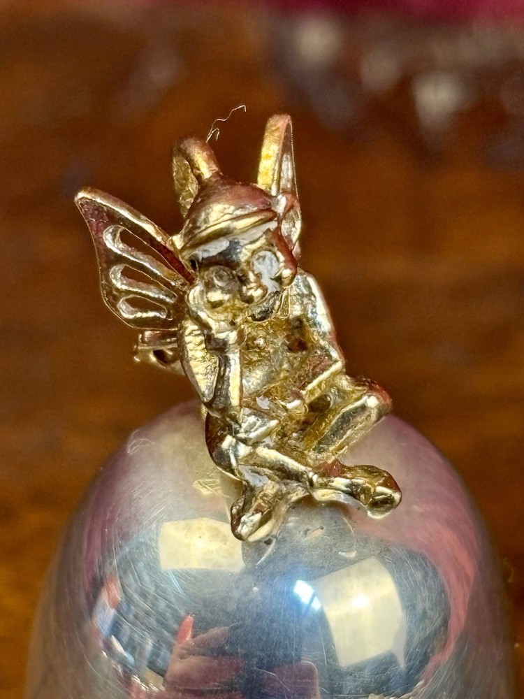 A Superb Hallmarked Silver With Gild Finial Pill Box. Birmingham.
