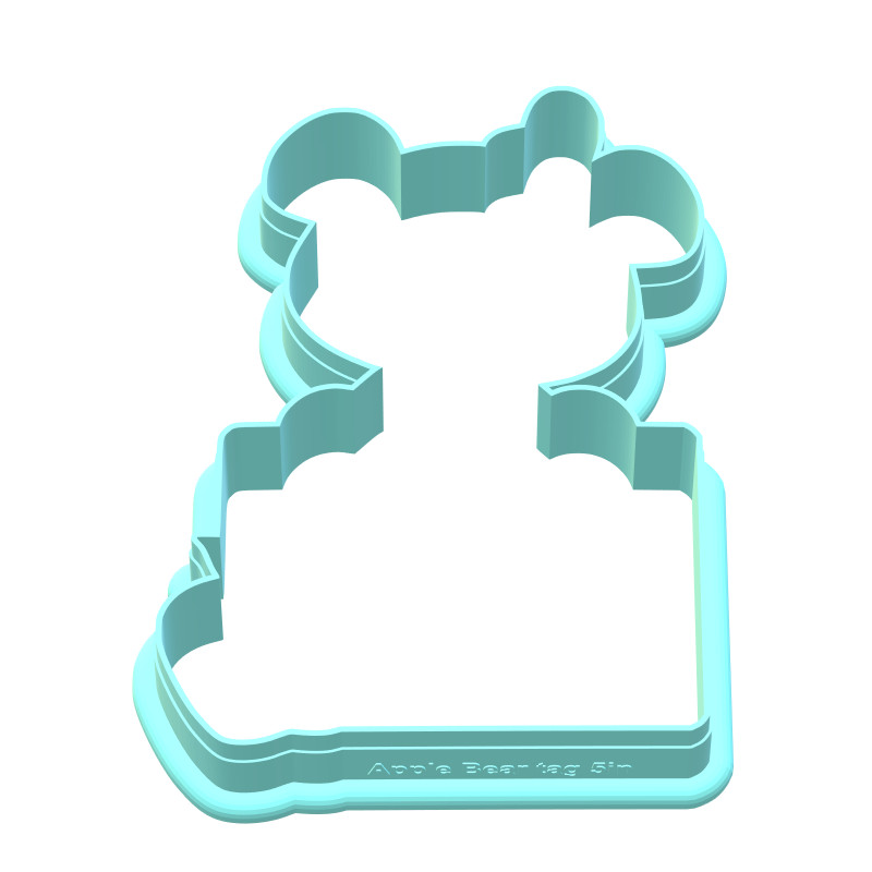 School Apple Bear Tag Cookie Cutters
