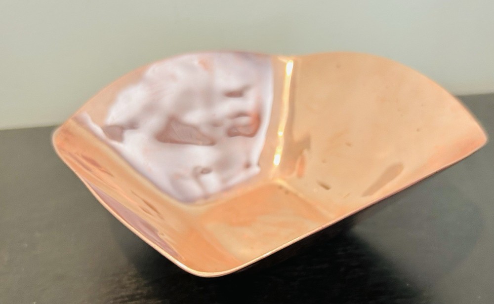 Rare Simon Pearce 6” Copper Square Bowl