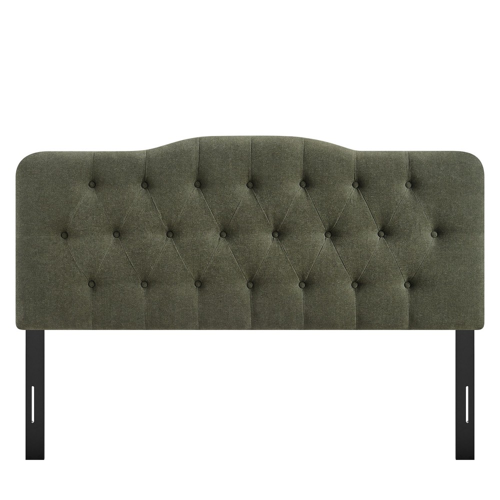 Annabel Premium Linen Blend Full Headboard in Sage
